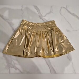 Azarhia Gold Metallic Skort, Girls YXL (14), NWOT